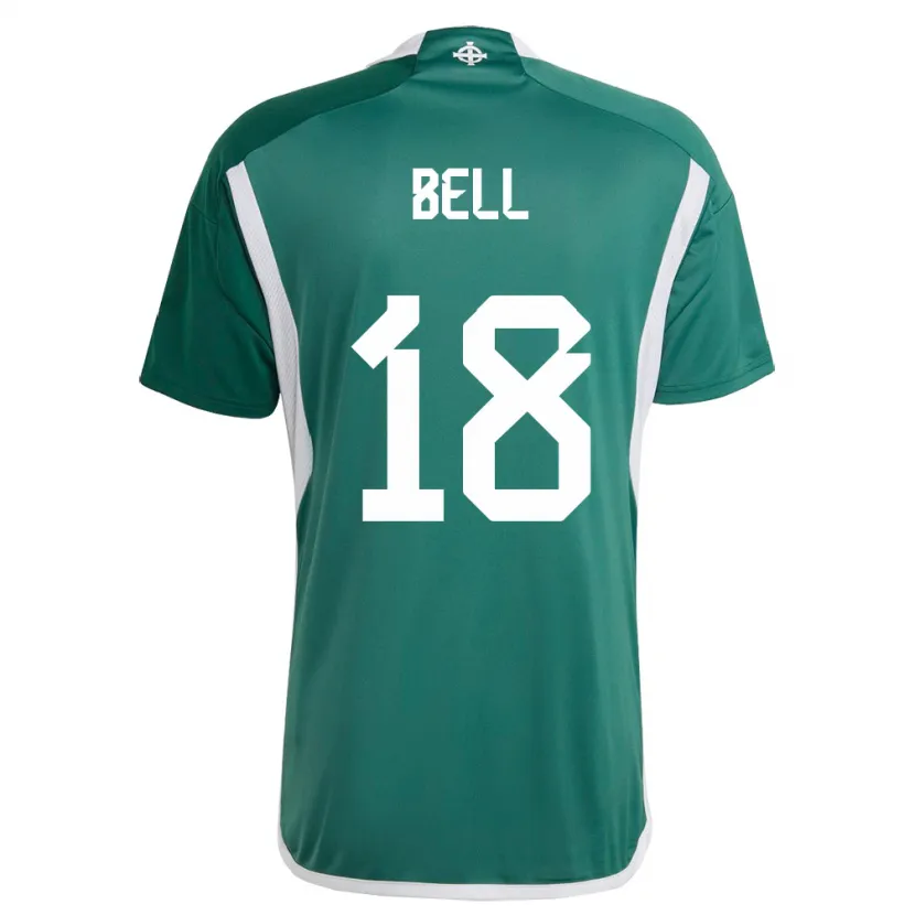 Danxen Criança Camisola Irlanda Do Norte Megan Bell #18 Verde Principal 24-26 Camisa