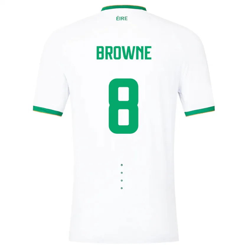 Danxen Criança Camisola Irlanda Alan Browne #8 Branco Alternativa 24-26 Camisa