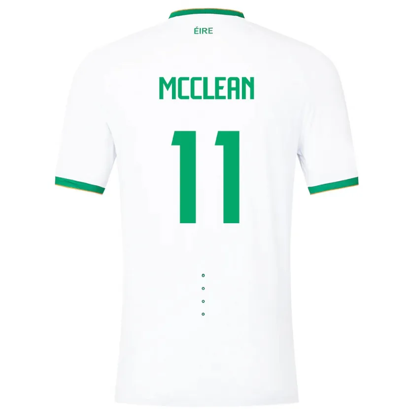 Danxen Criança Camisola Irlanda James Mcclean #11 Branco Alternativa 24-26 Camisa