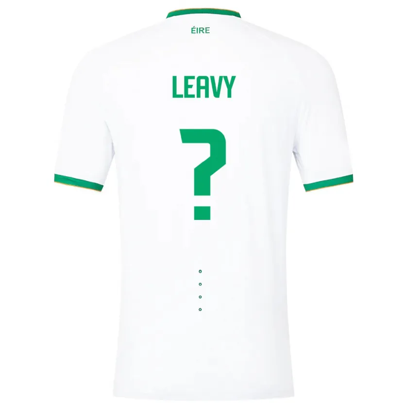 Danxen Criança Camisola Irlanda Kian Leavy #0 Branco Alternativa 24-26 Camisa