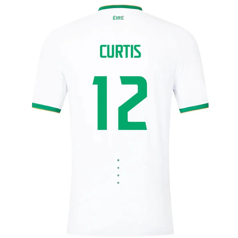 Danxen Criança Camisola Irlanda Sam Curtis #12 Branco Alternativa 24-26 Camisa