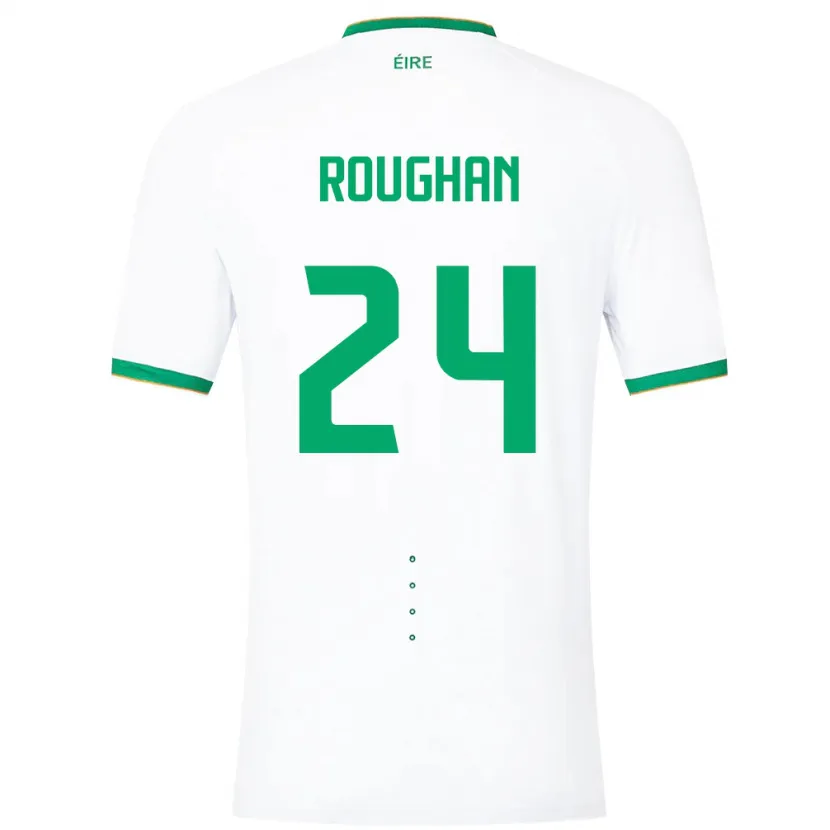 Danxen Criança Camisola Irlanda Sean Roughan #24 Branco Alternativa 24-26 Camisa