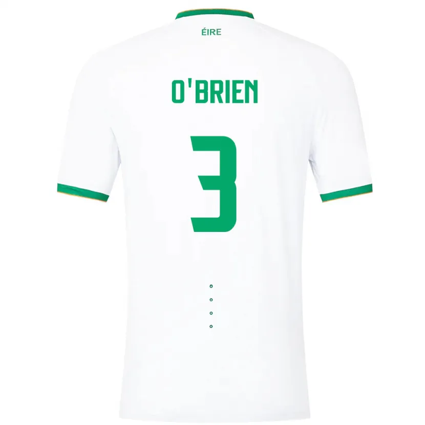 Danxen Criança Camisola Irlanda Luke O'brien #3 Branco Alternativa 24-26 Camisa