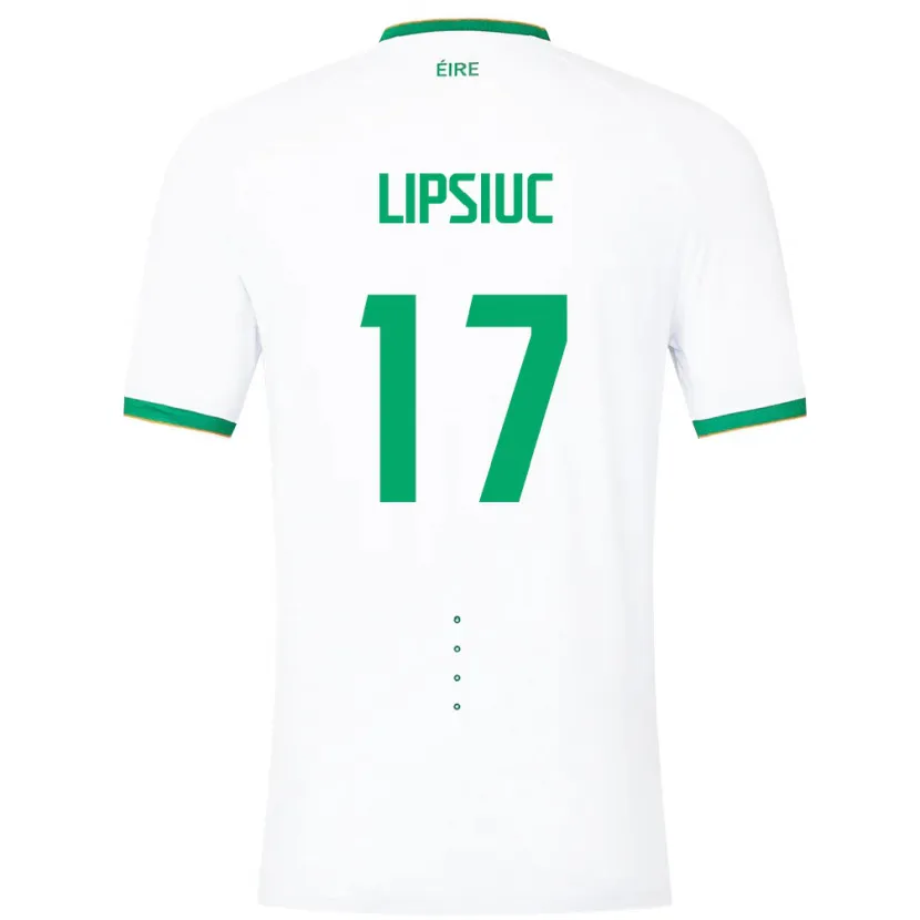 Danxen Criança Camisola Irlanda Darius Lipsiuc #17 Branco Alternativa 24-26 Camisa