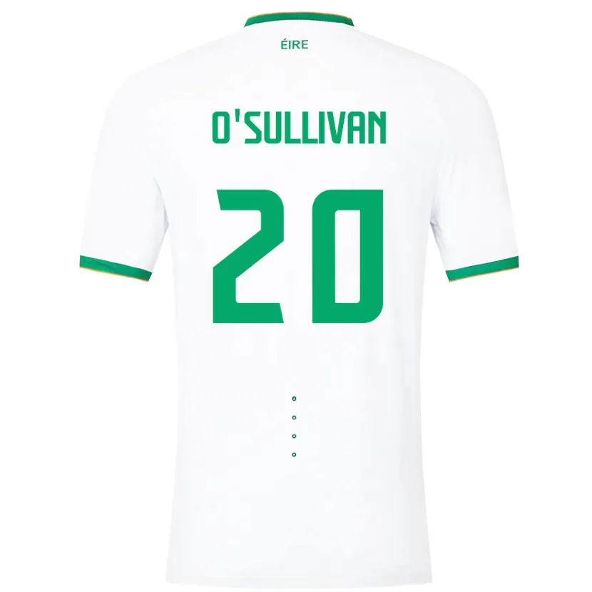Danxen Criança Camisola Irlanda Cathal O'sullivan #20 Branco Alternativa 24-26 Camisa