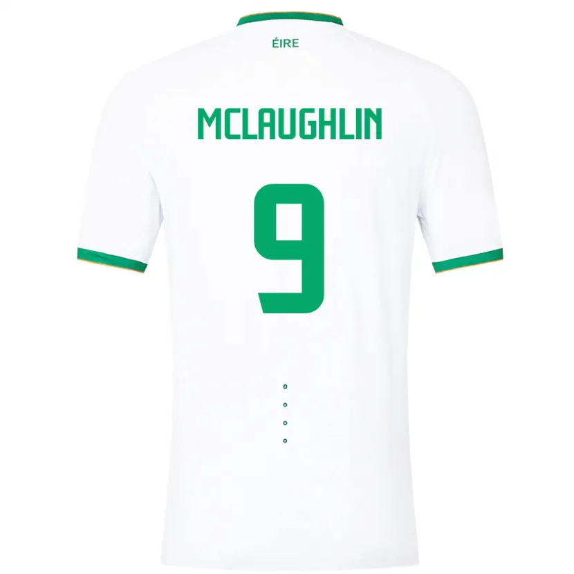 Danxen Criança Camisola Irlanda Erin Mclaughlin #9 Branco Alternativa 24-26 Camisa