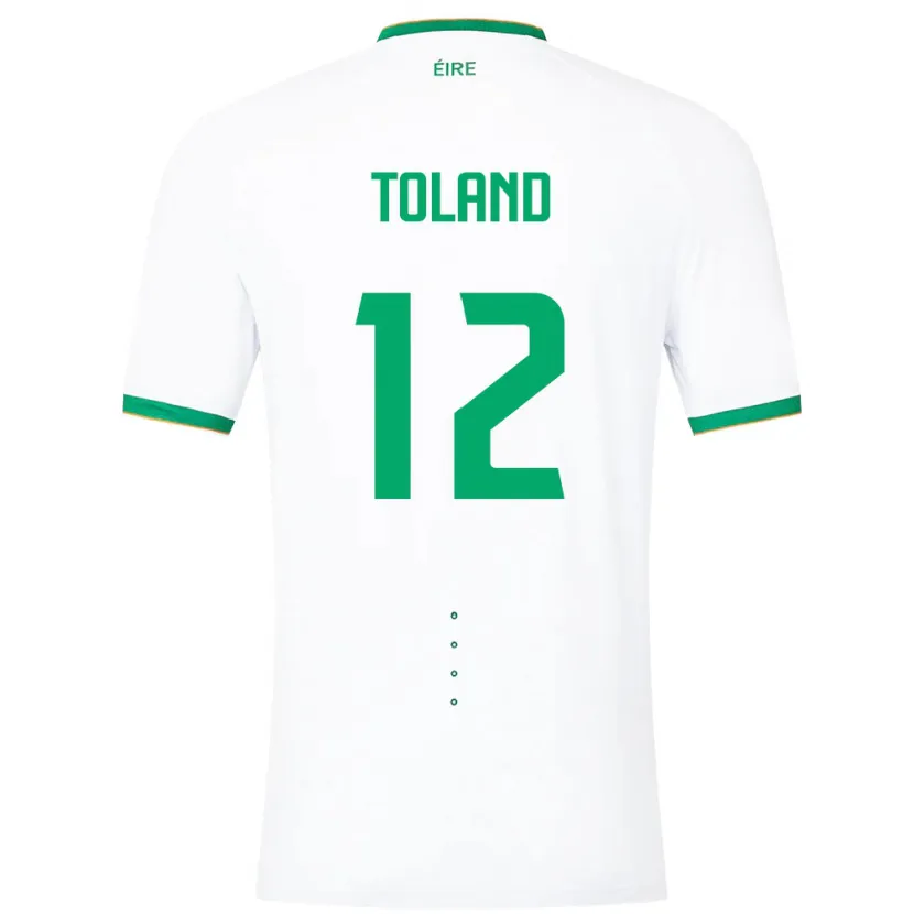 Danxen Criança Camisola Irlanda Tyler Toland #12 Branco Alternativa 24-26 Camisa