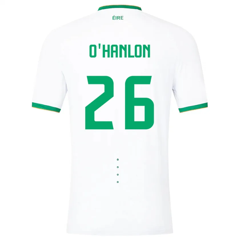 Danxen Criança Camisola Irlanda Tara O'hanlon #26 Branco Alternativa 24-26 Camisa