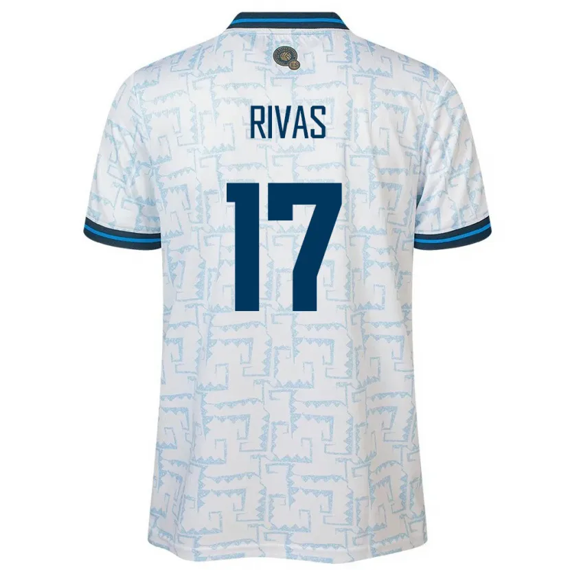 Danxen Criança Camisola El Salvador Eduardo Rivas #17 Branco Alternativa 24-26 Camisa
