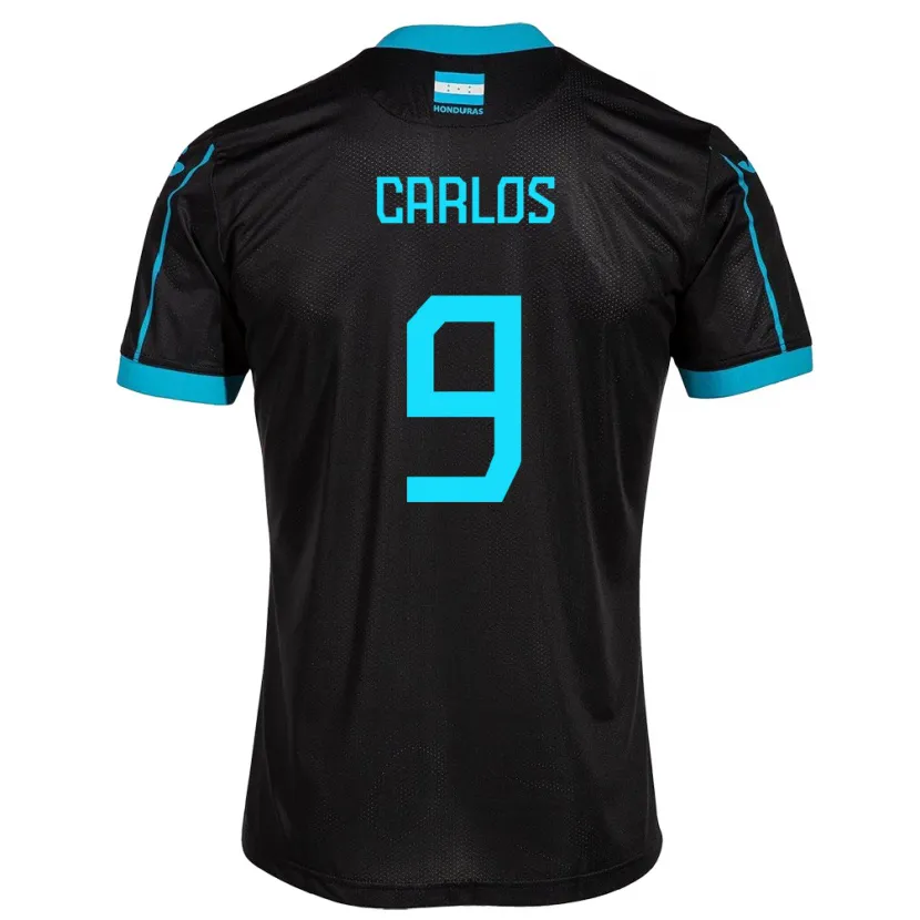 Danxen Criança Camisola Honduras Carlos Mejía #9 Preto Alternativa 24-26 Camisa