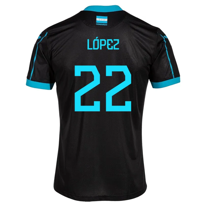 Danxen Criança Camisola Honduras Luis López #22 Preto Alternativa 24-26 Camisa