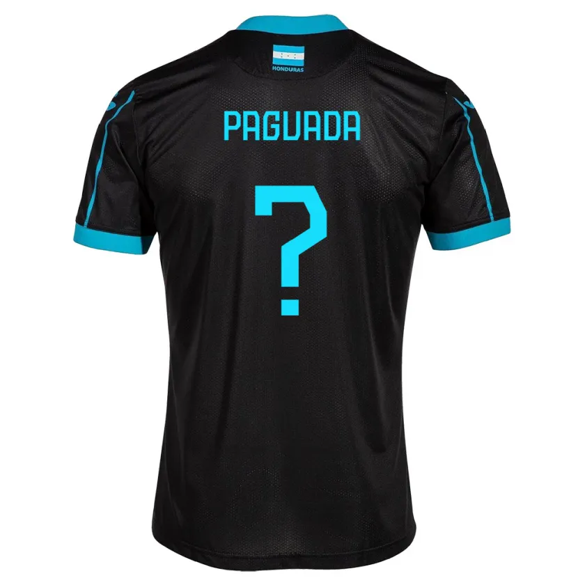 Danxen Criança Camisola Honduras Didier Paguada #0 Preto Alternativa 24-26 Camisa