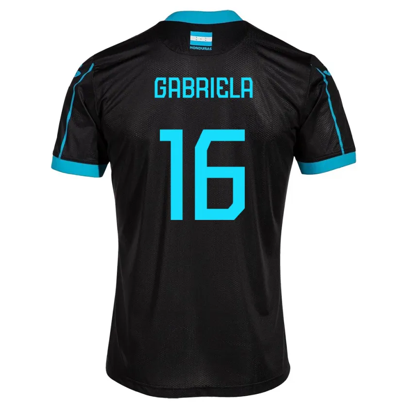 Danxen Criança Camisola Honduras Gabriela García #16 Preto Alternativa 24-26 Camisa