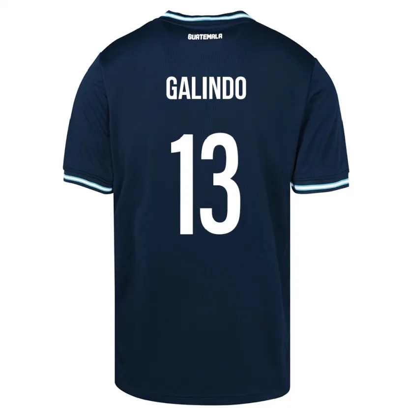 Danxen Criança Camisola Guatemala Alejandro Galindo #13 Azul Alternativa 24-26 Camisa