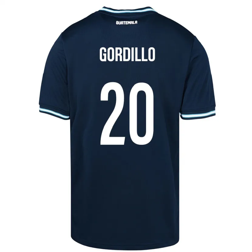 Danxen Criança Camisola Guatemala Gerardo Gordillo #20 Azul Alternativa 24-26 Camisa