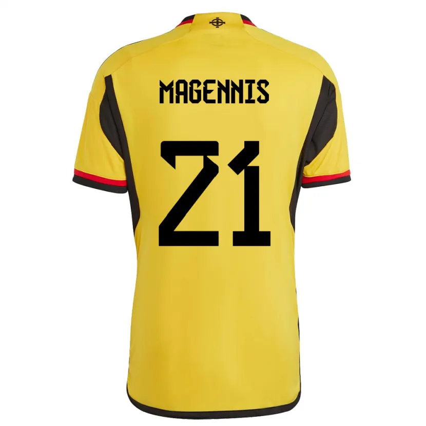 Danxen Criança Camisola Irlanda Do Norte Josh Magennis #21 Branco Alternativa 24-26 Camisa
