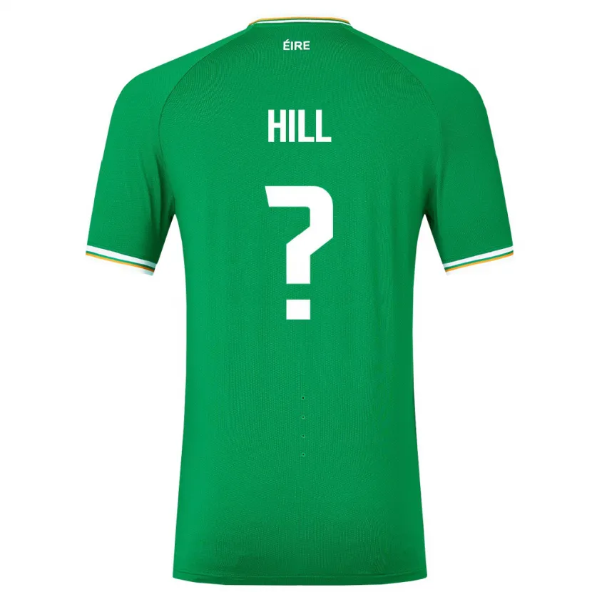 Danxen Homem Camisola Irlanda Tom Hill #0 Verde Principal 24-26 Camisa