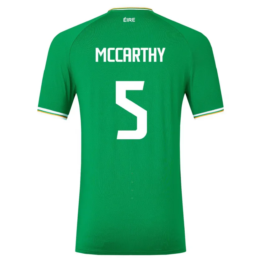 Danxen Homem Camisola Irlanda Taylor Mccarthy #5 Verde Principal 24-26 Camisa