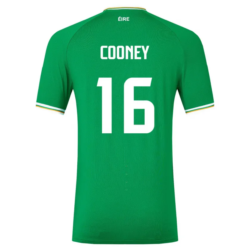 Danxen Homem Camisola Irlanda Oisin Cooney #16 Verde Principal 24-26 Camisa
