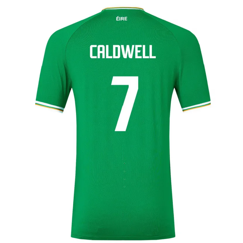 Danxen Homem Camisola Irlanda Diane Caldwell #7 Verde Principal 24-26 Camisa