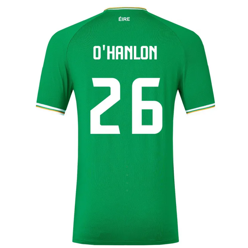 Danxen Homem Camisola Irlanda Tara O'hanlon #26 Verde Principal 24-26 Camisa