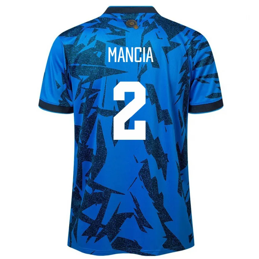 Danxen Homem Camisola El Salvador Steven Mancia #2 Azul Principal 24-26 Camisa