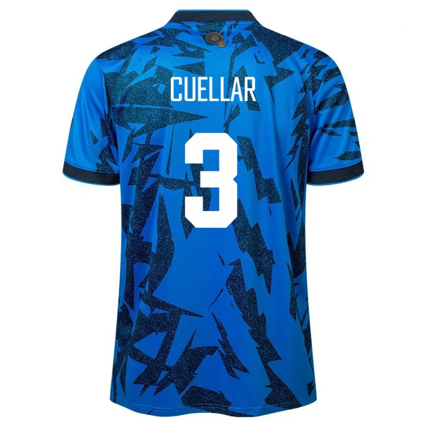 Danxen Homem Camisola El Salvador Sarina Cuellar #3 Azul Principal 24-26 Camisa
