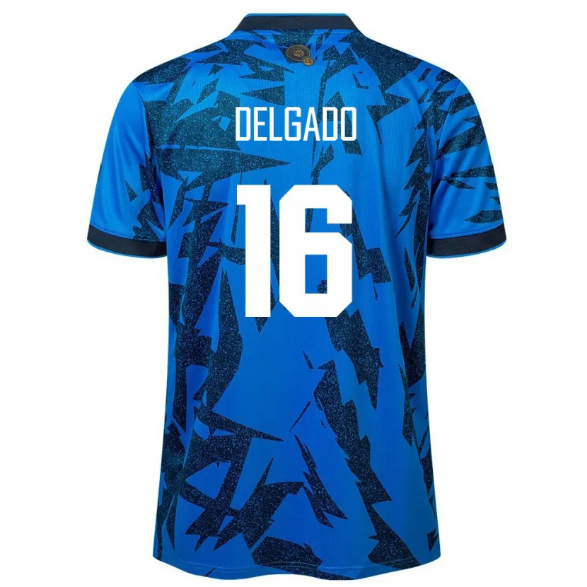 Danxen Homem Camisola El Salvador Vasthy Delgado #16 Azul Principal 24-26 Camisa