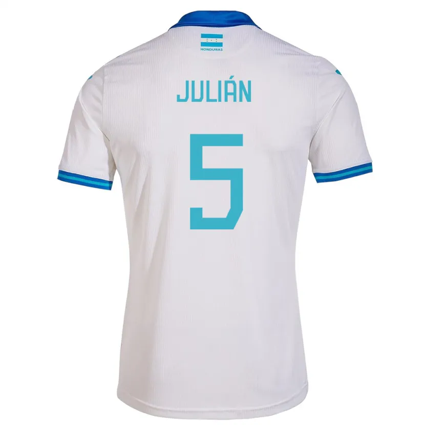 Danxen Homem Camisola Honduras Julián Martínez #5 Branco Principal 24-26 Camisa