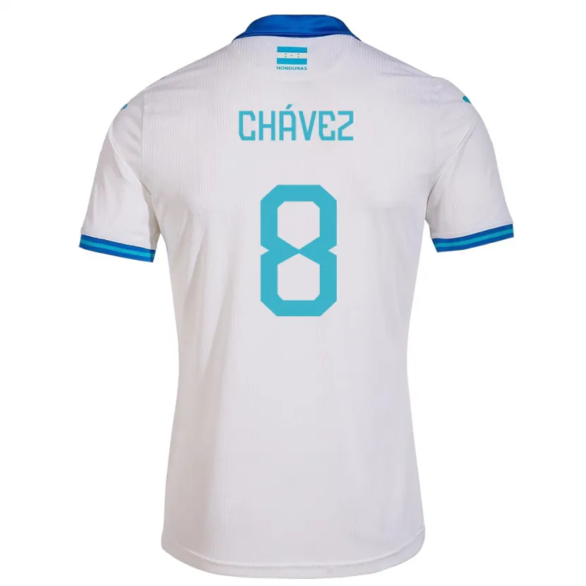 Danxen Homem Camisola Honduras Gerson Chávez #8 Branco Principal 24-26 Camisa