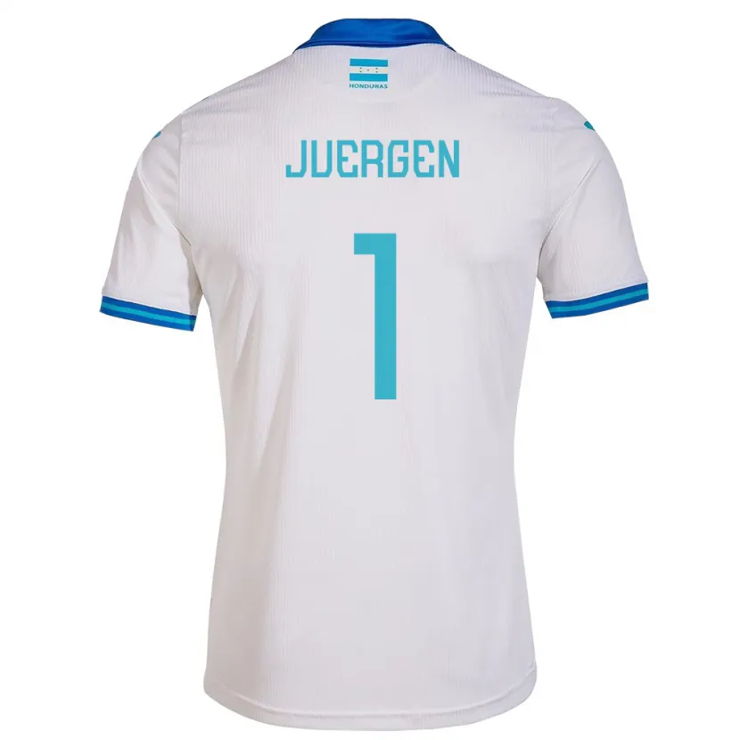 Danxen Homem Camisola Honduras Juergen García #1 Branco Principal 24-26 Camisa
