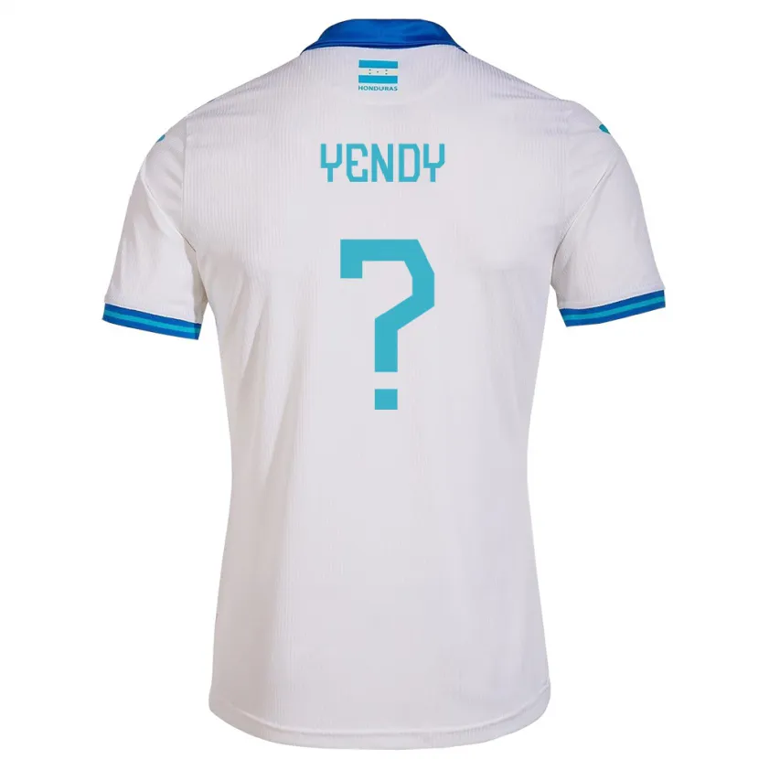 Danxen Homem Camisola Honduras Yendy Martínez #0 Branco Principal 24-26 Camisa