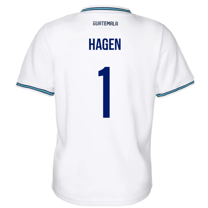 Danxen Homem Camisola Guatemala Nicholas Hagen #1 Branco Principal 24-26 Camisa