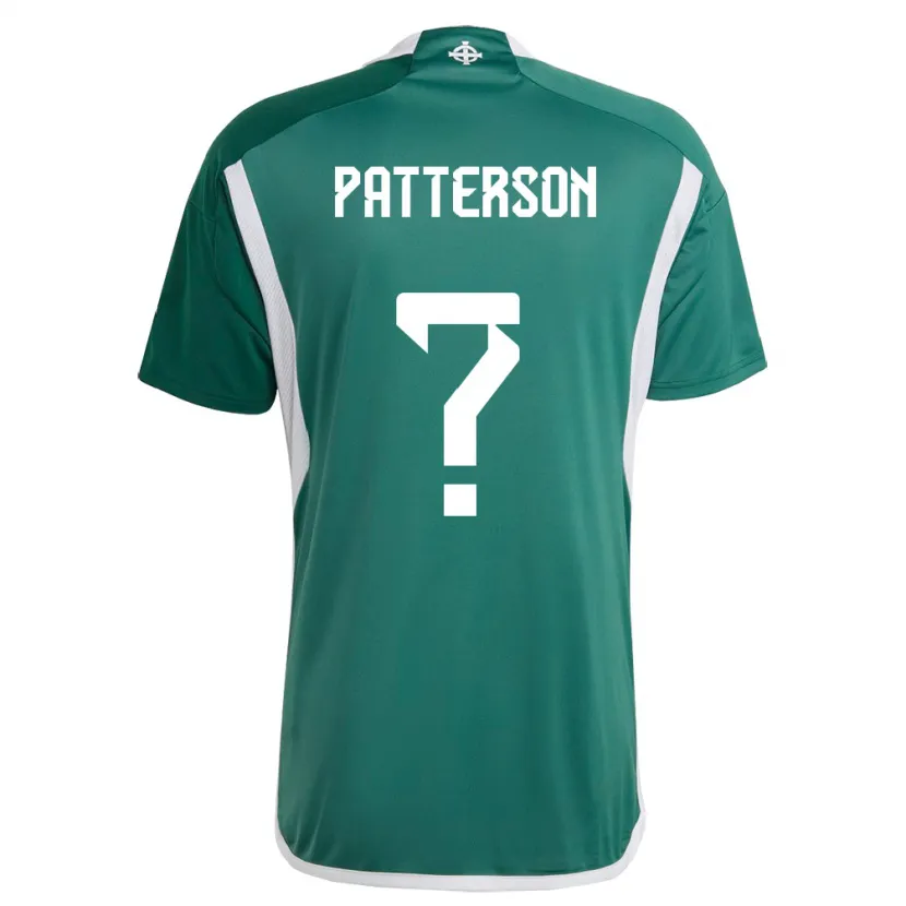 Danxen Homem Camisola Irlanda Do Norte Jack Patterson #0 Verde Principal 24-26 Camisa