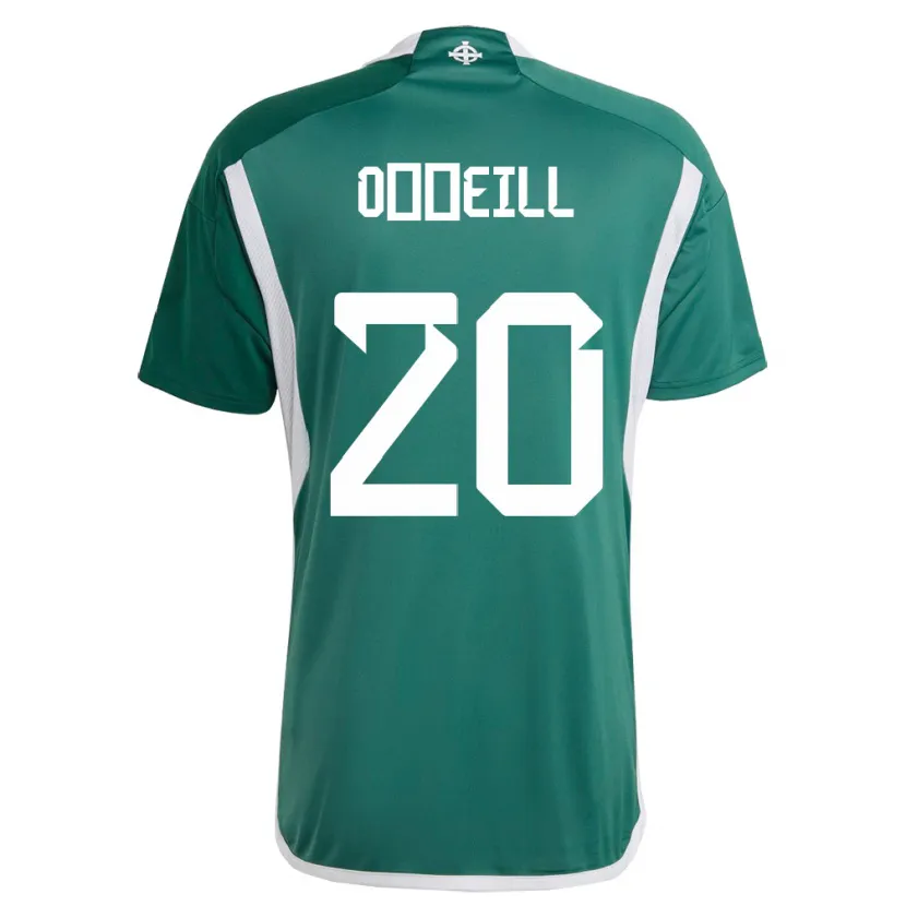 Danxen Homem Camisola Irlanda Do Norte Ceadach O’neill #20 Verde Principal 24-26 Camisa