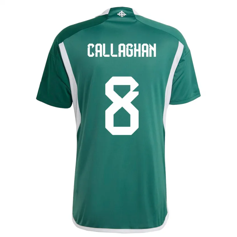 Danxen Homem Camisola Irlanda Do Norte Marissa Callaghan #8 Verde Principal 24-26 Camisa