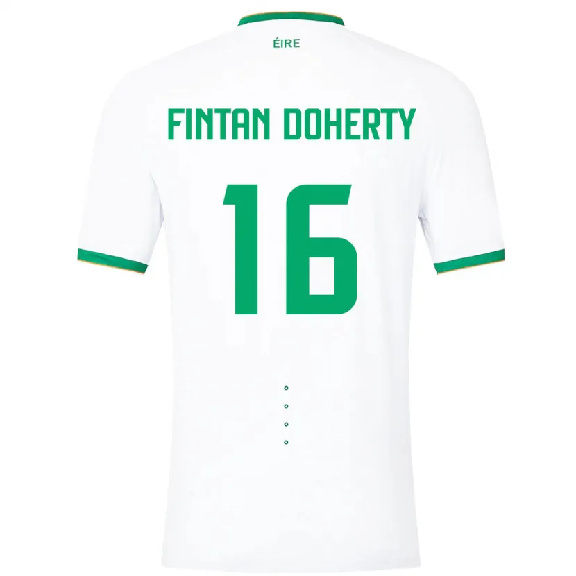 Danxen Homem Camisola Irlanda Fintan Doherty #16 Branco Alternativa 24-26 Camisa