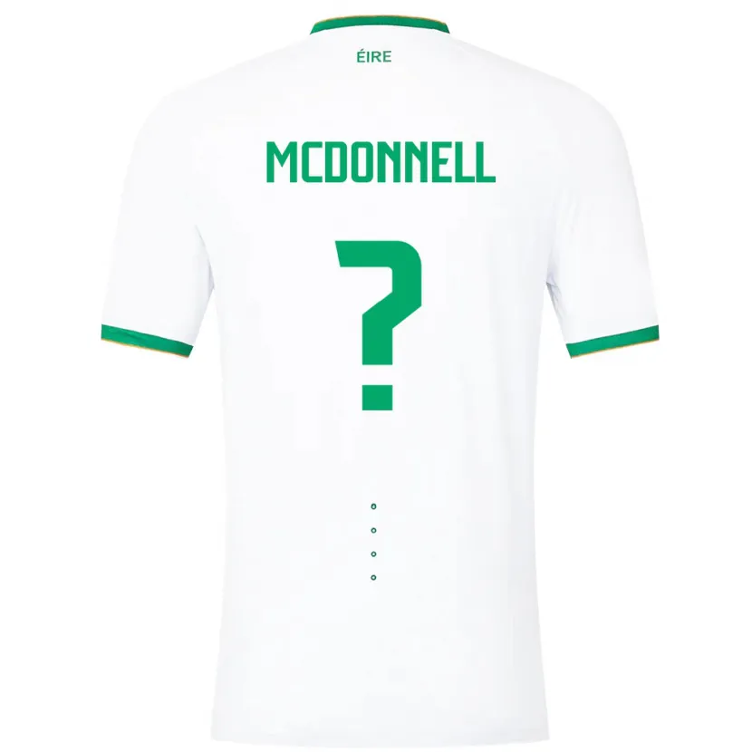 Danxen Homem Camisola Irlanda Grady Mcdonnell #0 Branco Alternativa 24-26 Camisa