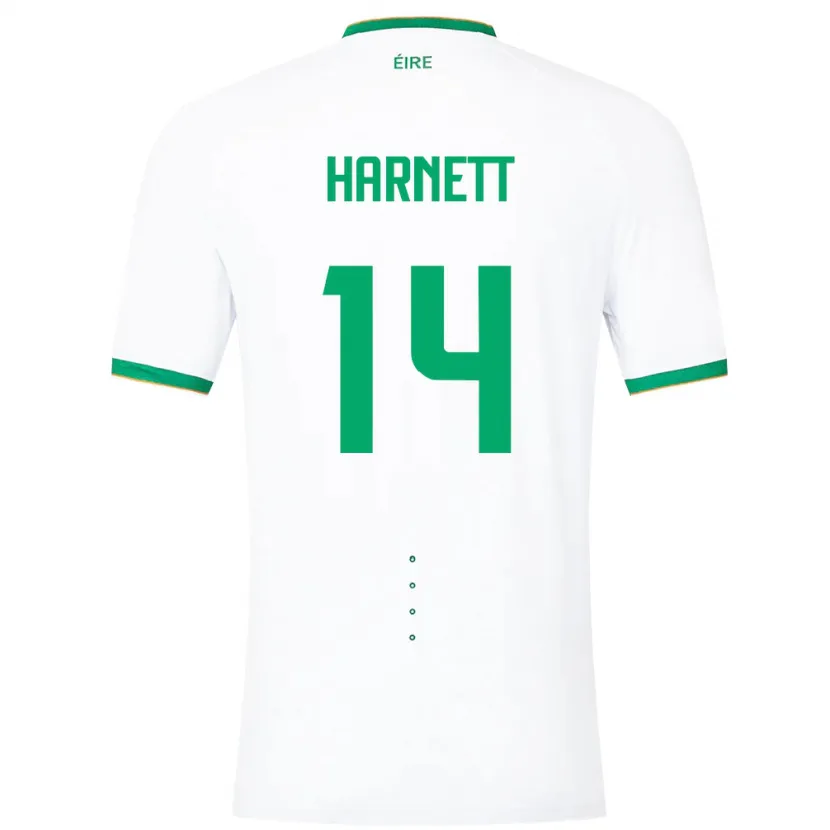 Danxen Homem Camisola Irlanda Kaylem Harnett #14 Branco Alternativa 24-26 Camisa