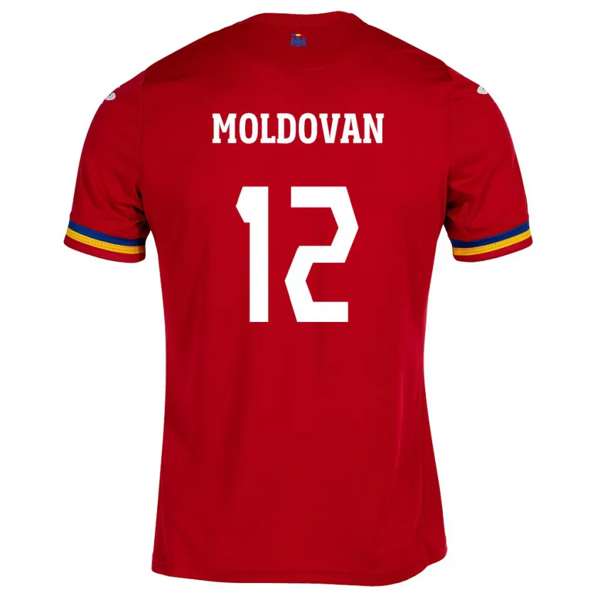 Danxen Homem Camisola Romênia Horaţiu Moldovan #12 Vermelho Alternativa 24-26 Camisa