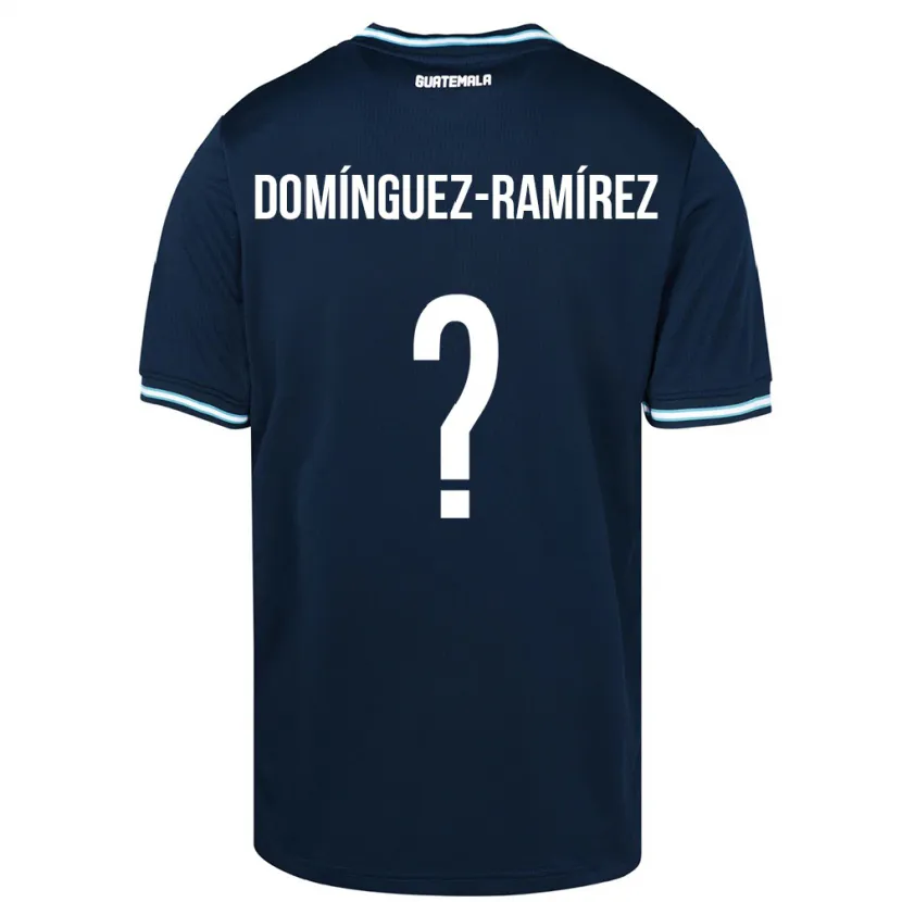 Danxen Homem Camisola Guatemala Marco Domínguez-Ramírez #0 Azul Alternativa 24-26 Camisa
