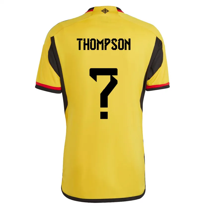 Danxen Homem Camisola Irlanda Do Norte Kalum Thompson #0 Branco Alternativa 24-26 Camisa