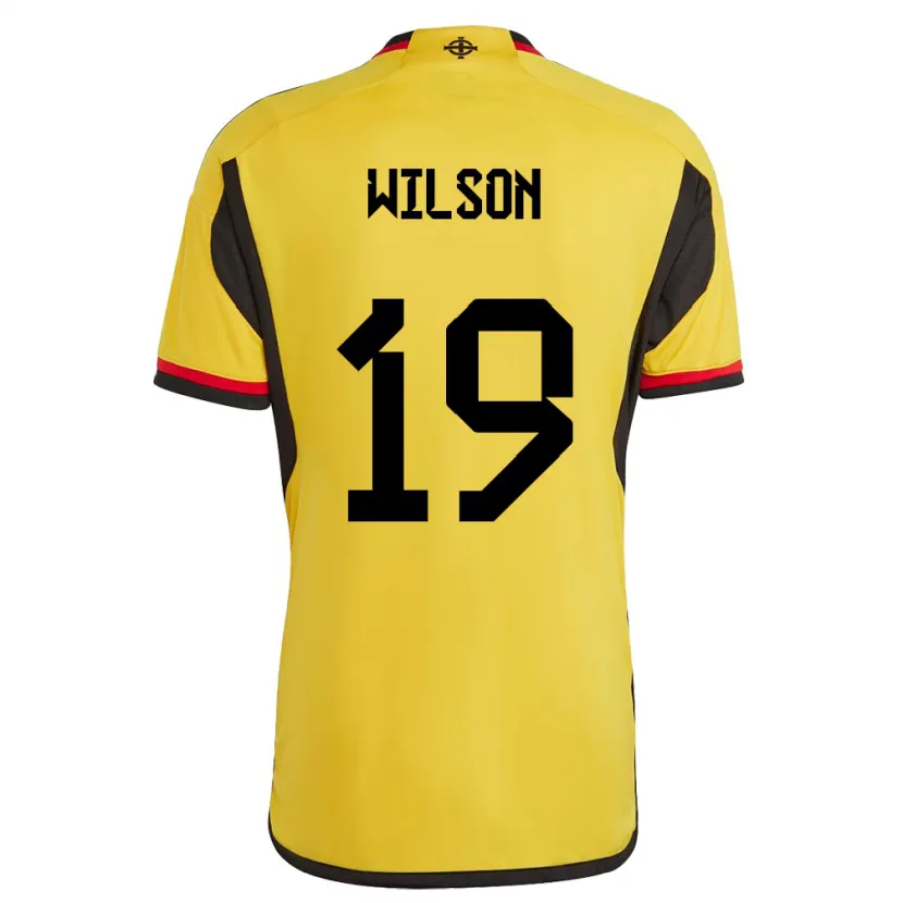 Danxen Homem Camisola Irlanda Do Norte Emily Wilson #19 Branco Alternativa 24-26 Camisa