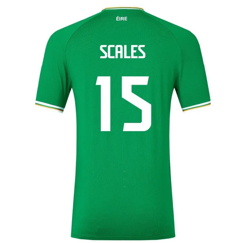 Danxen Mulher Camisola Irlanda Liam Scales #15 Verde Principal 24-26 Camisa