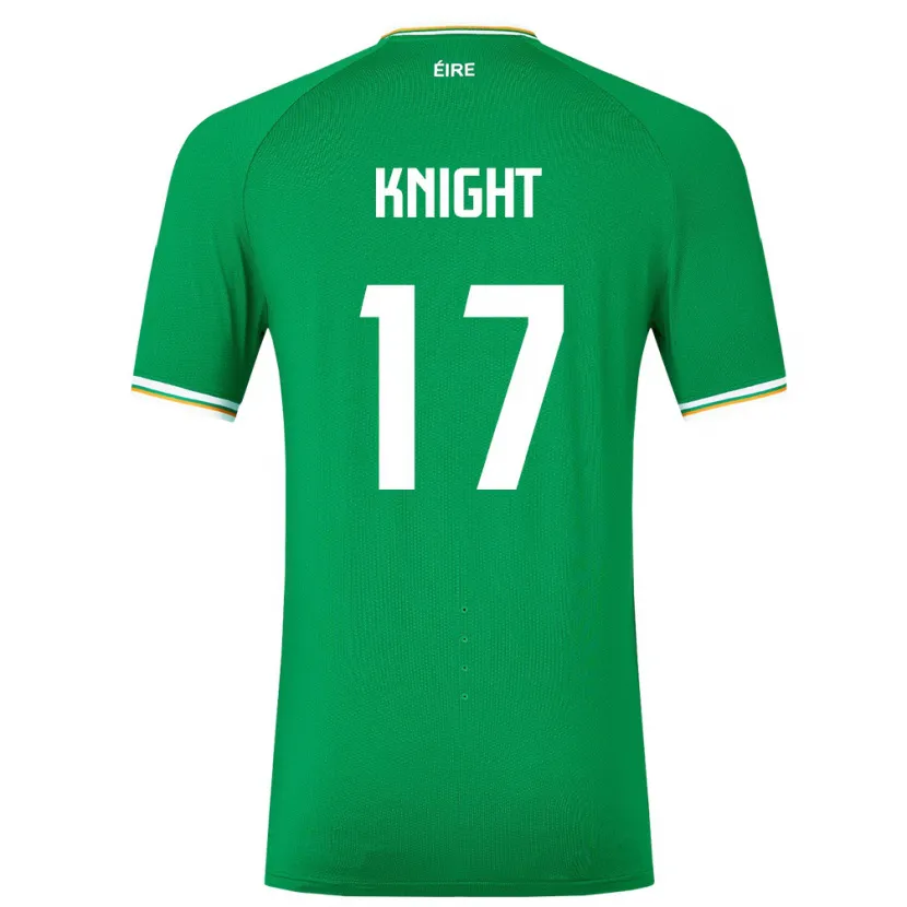 Danxen Mulher Camisola Irlanda Jason Knight #17 Verde Principal 24-26 Camisa