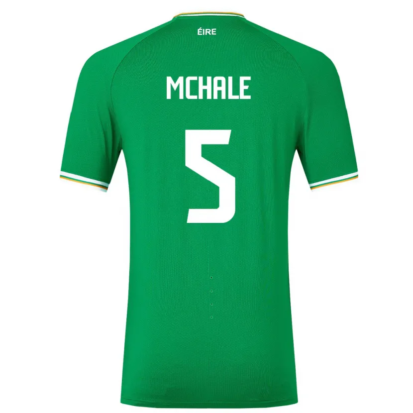 Danxen Mulher Camisola Irlanda Sean Mchale #5 Verde Principal 24-26 Camisa