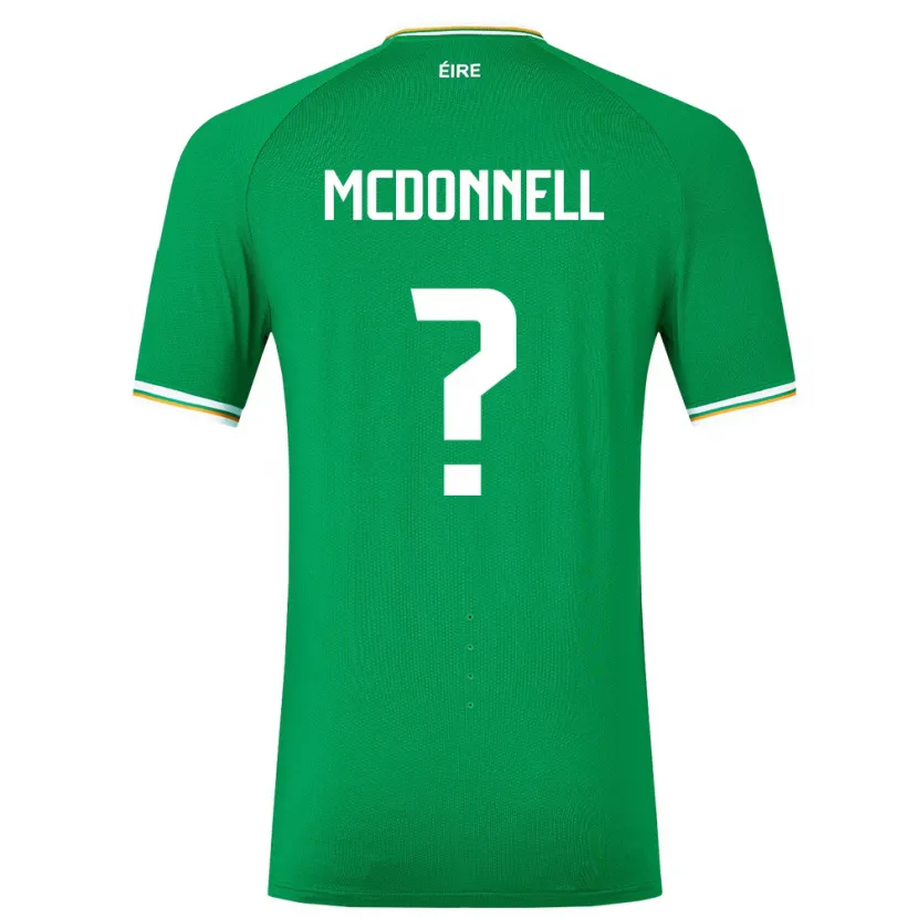 Danxen Mulher Camisola Irlanda Grady Mcdonnell #0 Verde Principal 24-26 Camisa
