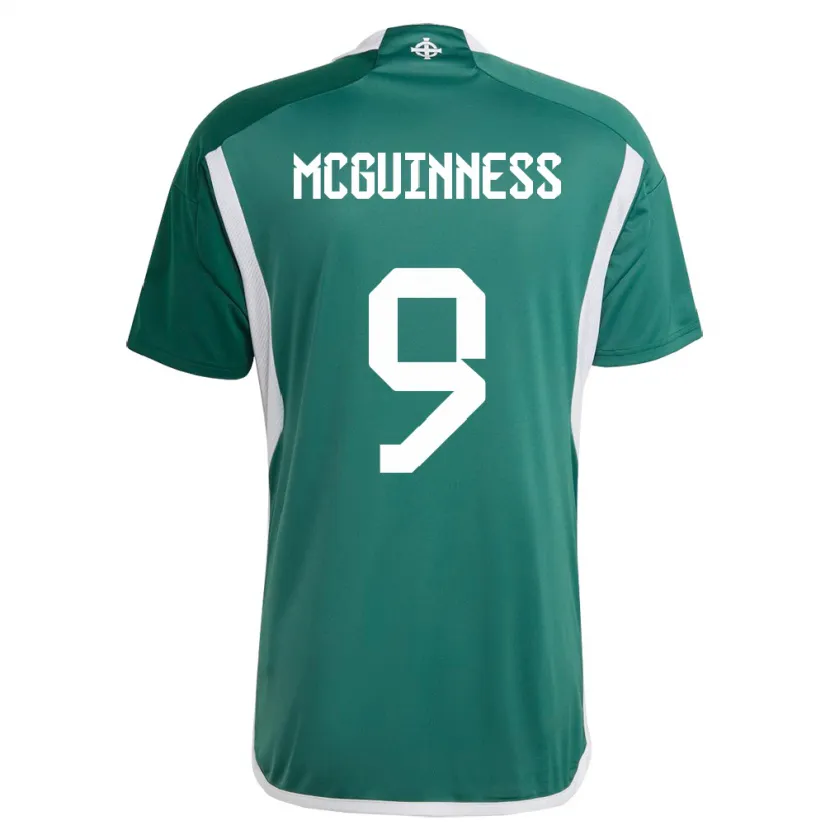 Danxen Mulher Camisola Irlanda Do Norte Kirsty Mcguinness #9 Verde Principal 24-26 Camisa