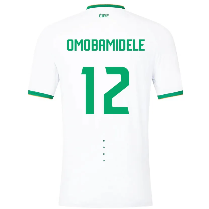 Danxen Mulher Camisola Irlanda Andrew Omobamidele #12 Branco Alternativa 24-26 Camisa