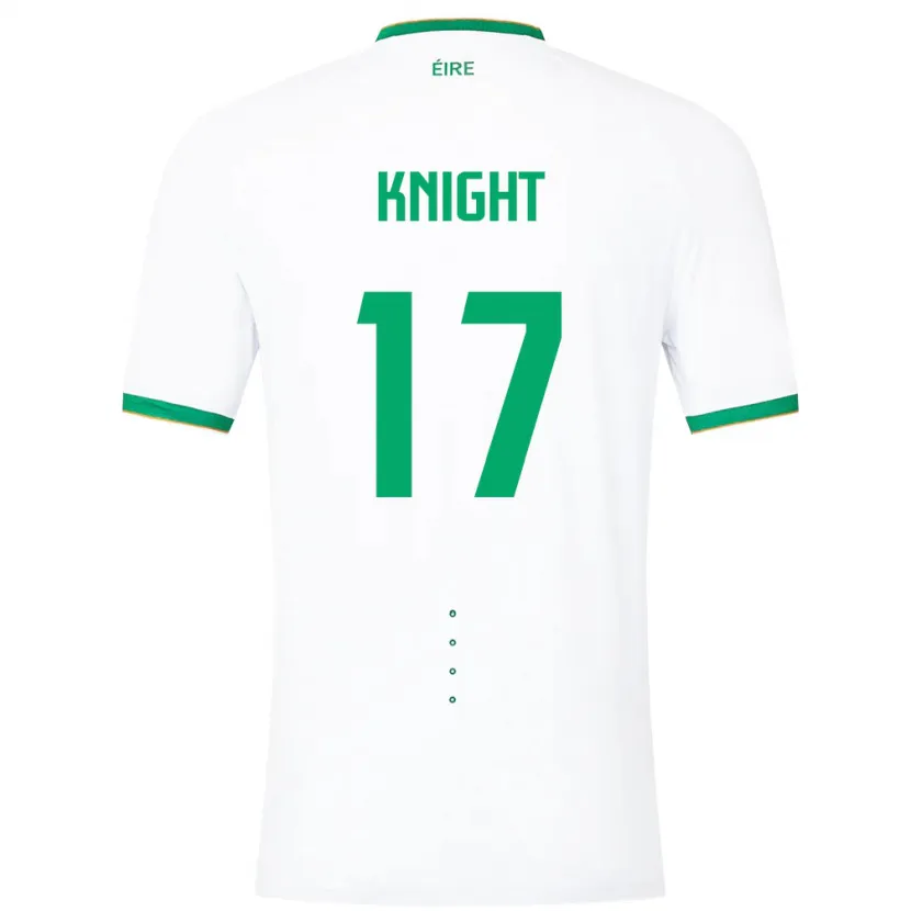 Danxen Mulher Camisola Irlanda Jason Knight #17 Branco Alternativa 24-26 Camisa